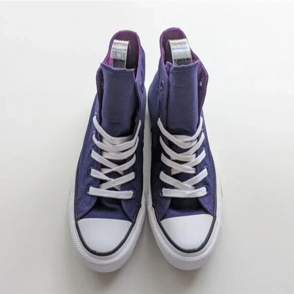 Converse Chuck Taylor All Star Hi New Orchid Violet Purple White Women's 5.5 - Picture 3 of 6
